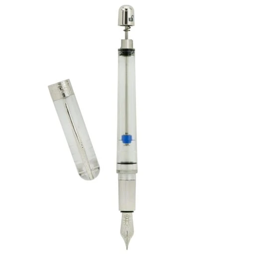 Pineider Avatar Twin Tank Touchdown Fountain Pen, Clear -Pens Store 23d78559 de32 5c97 94a9 937636d26378
