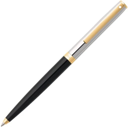 Sheaffer Sagaris Ballpoint Pen, Black, Chrome & Gold -Pens Store 51r4BrSbmsL. AC SL1200