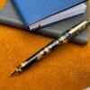 Tibaldi Bononia Ballpoint Pen, Black & Gold, 18K Gold Plated Trim -Pens Store 7b0175c0 603e 58d1 abe0 8be58ceeda8b