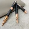 Pineider Limited Edition Forged Carbon Fountain Pen, Rose Gold Trim -Pens Store Carb1 2e1c20bd 3815 4e81 8657 e1092fe2b9e9
