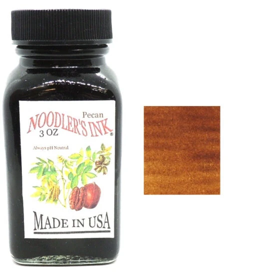 Noodlers Fountain Pen Ink Bottle - Pecan -Pens Store DSCN0349