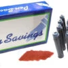 24 Standard International Short Fountain Pen Ink Cartridges, Dragon Red -Pens Store DragonRed