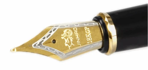 Jinhao Golden Dragon Fountain Pen, 18K Gold Plated Nib, Fine -Pens Store He62db52732734c5db0719a6f1577745bP