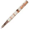 Monteverde Regatta Mother Of Pearl Fountain Pen, Rosegold Trim -Pens Store Mother of Pearl FP White Rose Gold BS 40231.1630615713