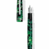 Tibaldi N60 Emerald Green Resin Fountain Pen, Palladium Trim, Extra-Fine Nib -Pens Store N60 489 FP