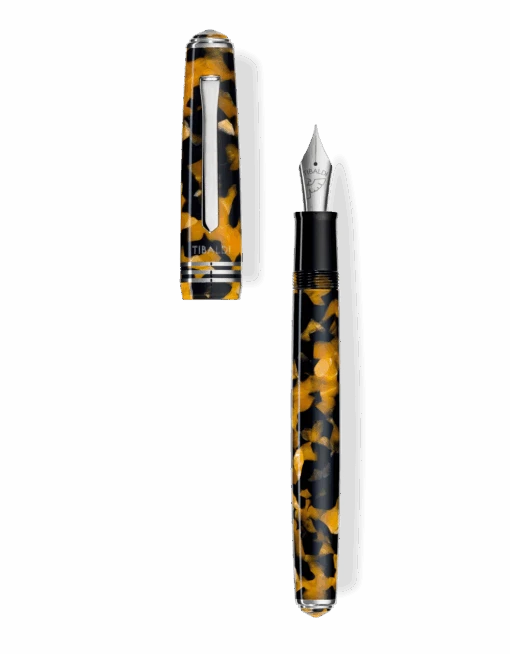 Tibaldi N60 Amber Yellow Resin Fountain Pen, Palladium Trim, Medium Nib -Pens Store N60 550 FP 0b54463e 1019 4f7f 9ab7 019c6edbedc3