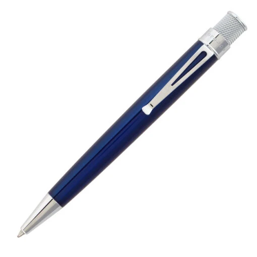 Retro 51 Tornado Classic Rollerball Pen, True Blue Lacquer -Pens Store RetroTrueBlue