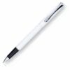 Diplomat Traveller Rollerball Pen, Snow White & Chrome -Pens Store TravellerSnowhiteChromeRB