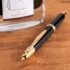 Pilot Vanishing Point Retractable Fountain Pen, Black & Gold -Pens Store VanishingPoint Gold Black Tip