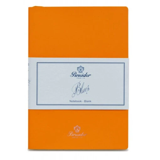 Pineider Blues Notebook, A5, 192 Blank Pages, 55gr Paper, Orange -Pens Store blues notes
