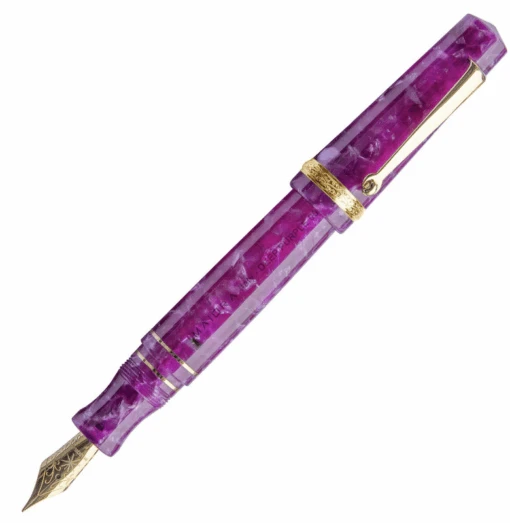 Maiora Aventus Fountain Pen, Deep Purple & Gold -Pens Store deep