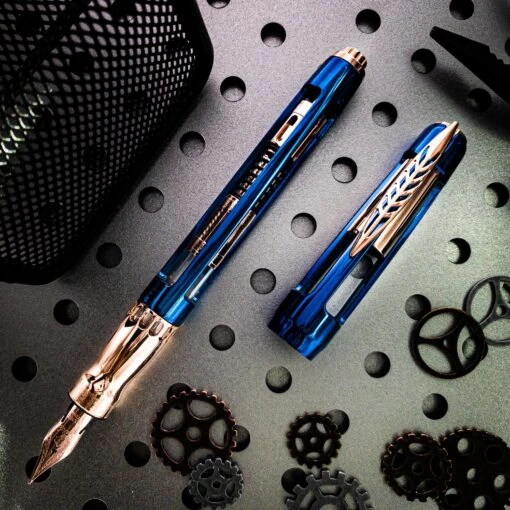 Pineider Limited Edition Arman Blue Trilogy Fountain Pen -Pens Store f63b361a 9891 5e2e 838e 130b35f35291 scaled