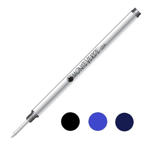 Monteverde Rollerball Pen Refills Compatible With Montblanc Pens, M22, M23 -Pens Store m23m black600 75454.1487876460
