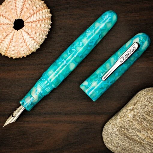 Conklin All American Serenity Fountain Pen, Turquoise -Pens Store serenfp1