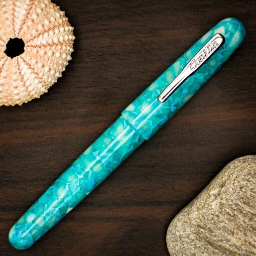 Conklin All American Serenity Fountain Pen, Turquoise -Pens Store serenfp2