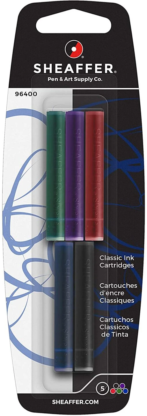 Sheaffer Skrip Classic Fountain Pen Ink Cartridges, Assorted -Pens Store shass
