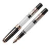 TWSBI Diamond 580 Rose Gold II Fountain Pen, Black -Pens Store twsbi 580 smoke rg ii fountain pen vulpen 1100x1100 1