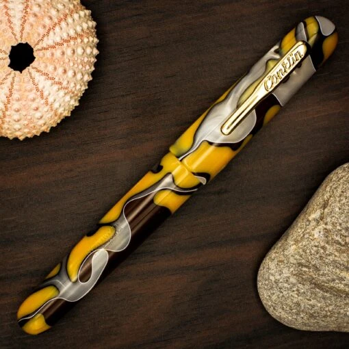 Conklin All American Yellowstone Fountain Pen -Pens Store yellowfp2